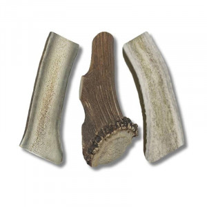 SPLIT ANTLER dabīgs brieža rags suņiem S (30-50g)
